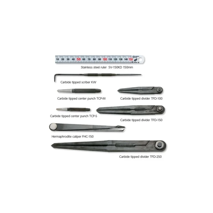 Bộ lấy dấu 8 món mũi carbide Niigata Seiki, CTS-8