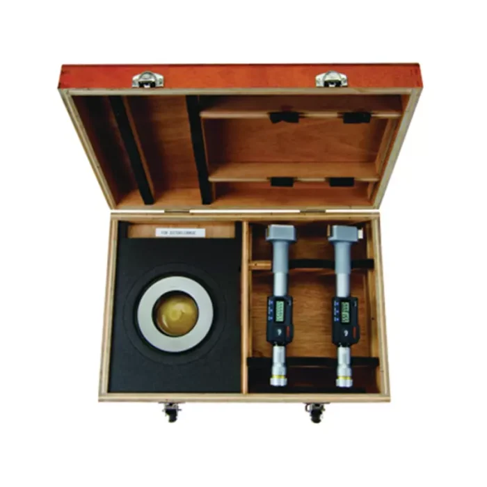 Bộ Panme Đo Lỗ 3 Chấu Điện Tử Metric/ Inch 3-4", Interchange. Head IP65, TIN Mitutoyo, 468-990